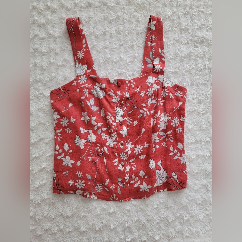Floral halter top